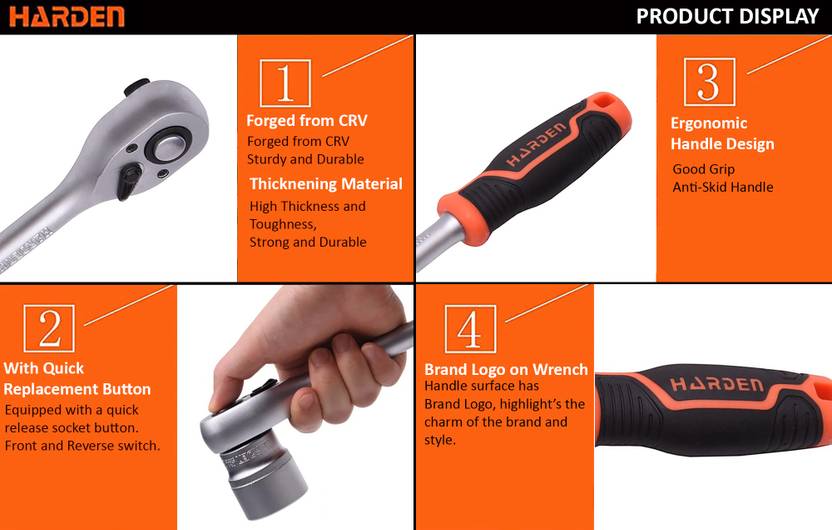 1/2" Quick Release Ratchet Wrench