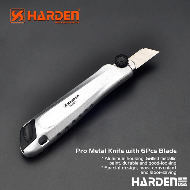 18mm PRO Metal Knife with 6Pcs Blades