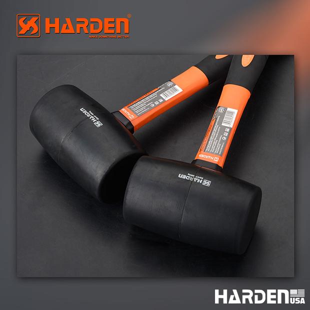 Black Rubber Mallet with Fiberglass Handle
