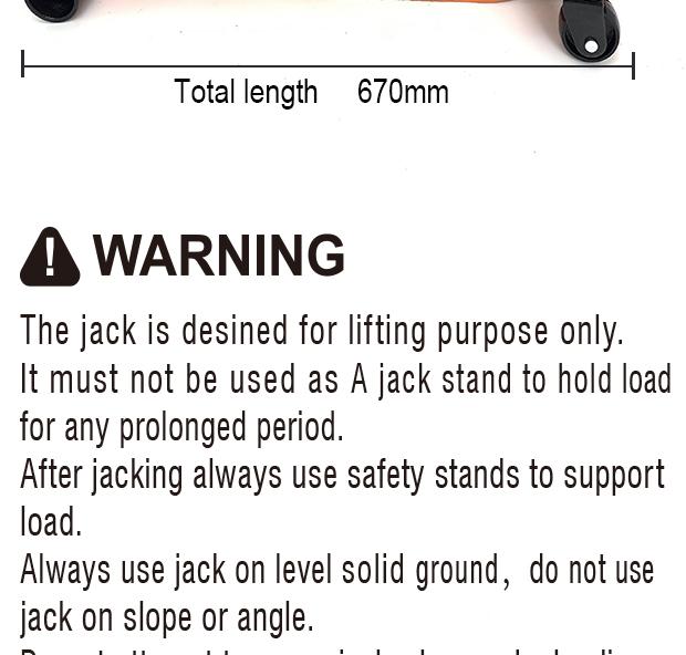 3Ton Hydraulic Trolley Jack