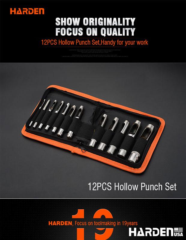 3-16mm 12Pcs Hollow Punch Set