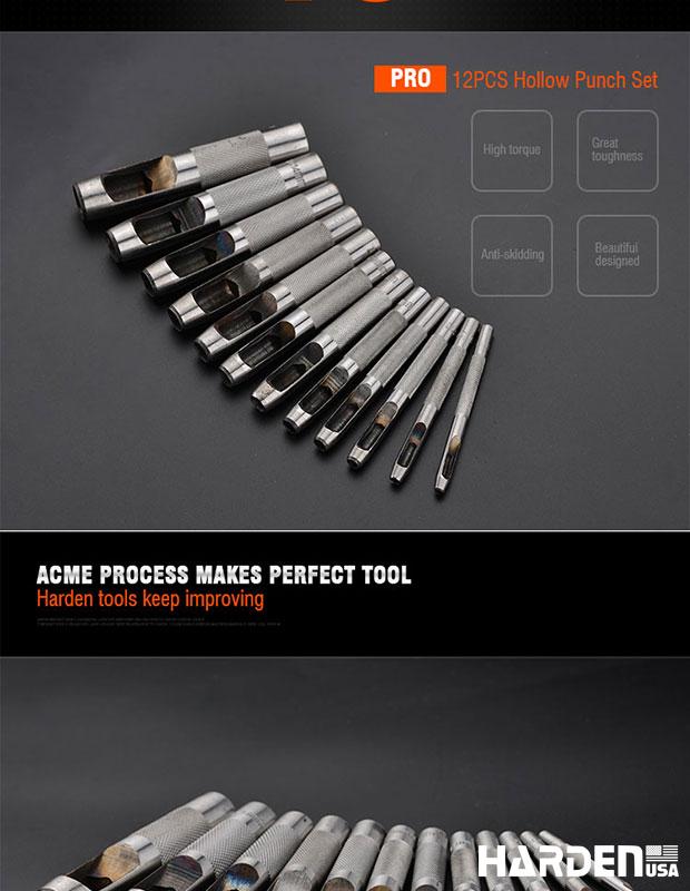 3-16mm 12Pcs Hollow Punch Set