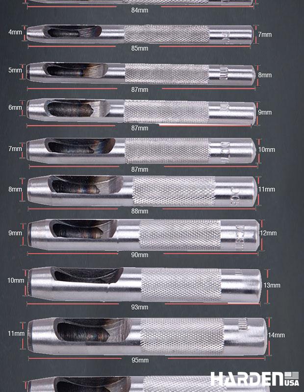 3-16mm 12Pcs Hollow Punch Set