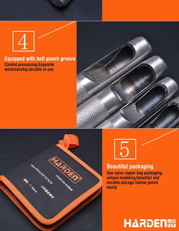 3-16mm 12Pcs Hollow Punch Set