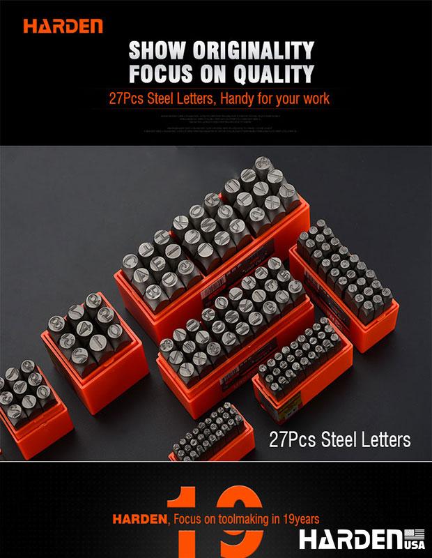 27Pcs Steel Letter
