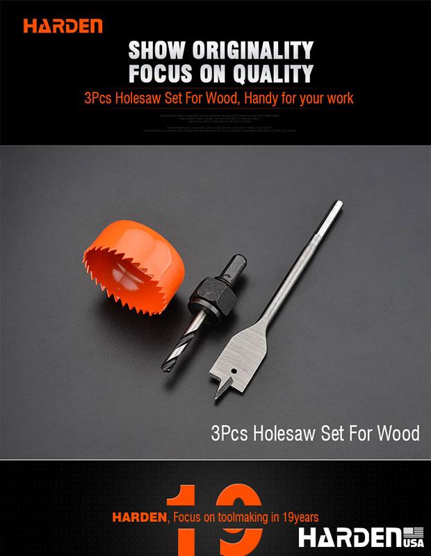 3Pcs Hole saw Set For wood