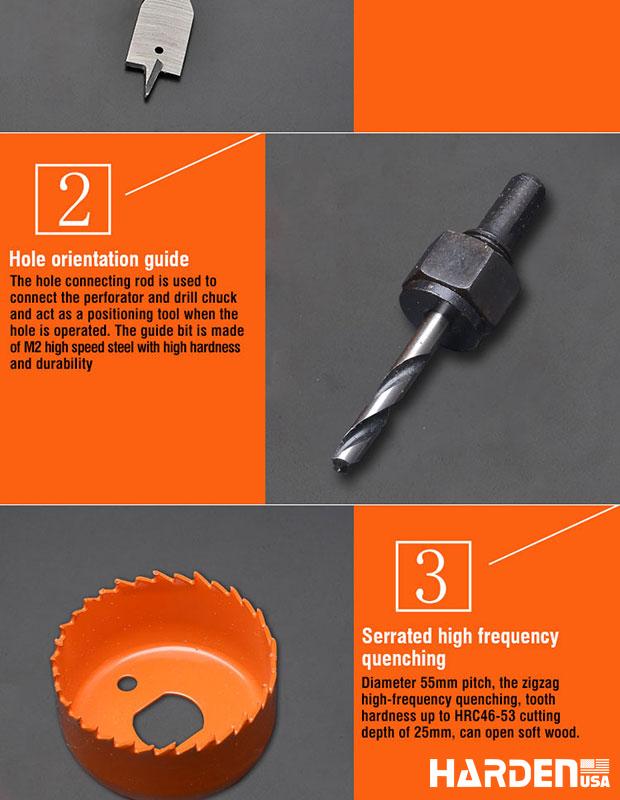 3Pcs Hole saw Set For wood