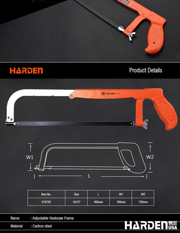 10''/12" Adjustable Hacksaw Frame