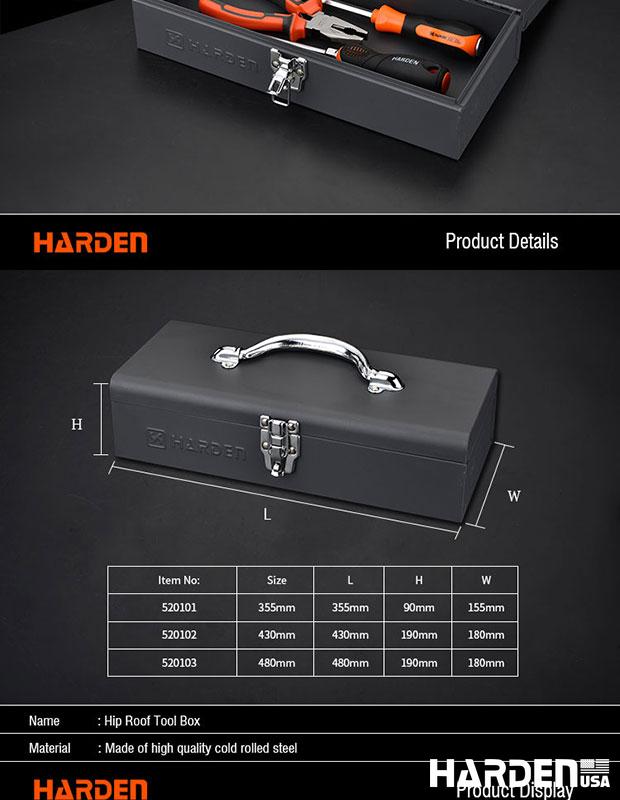 355x155x90MM Hip Roof tool box