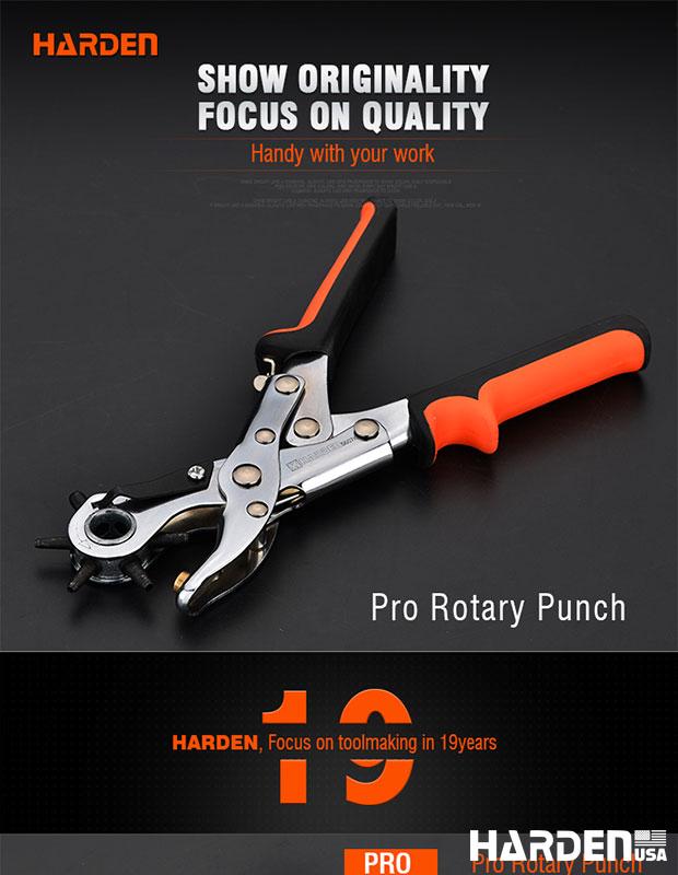 250mm Pro Rotary Punch With Multi Hole