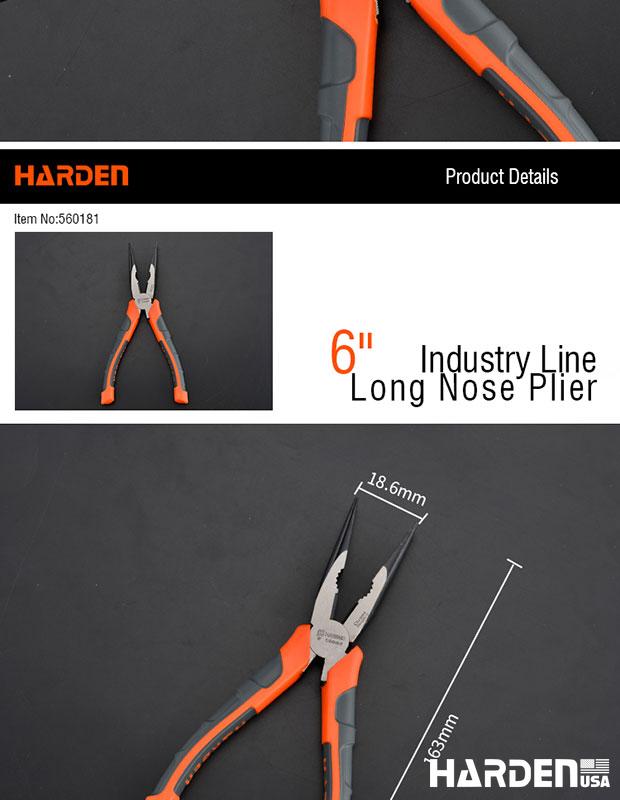 6" Industry Line Long Nose Plier