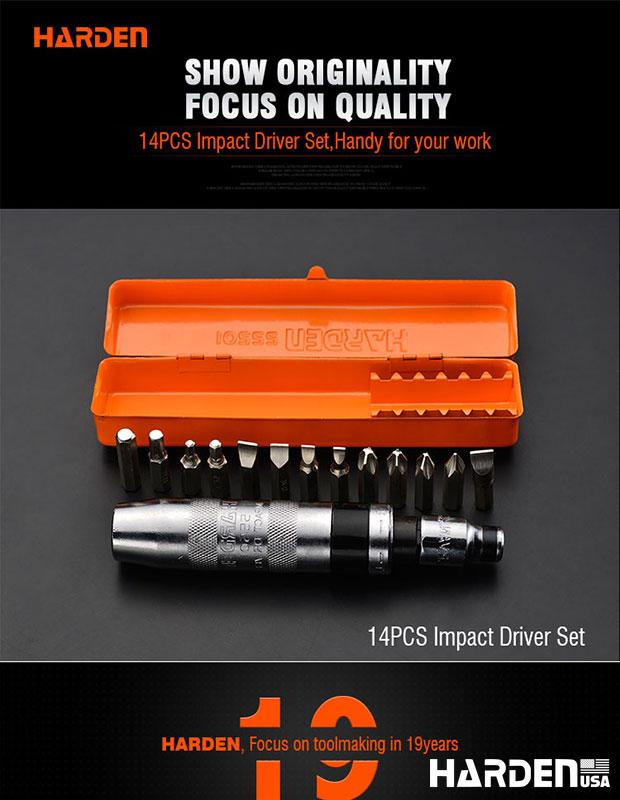 14Pcs Impact Driver Set