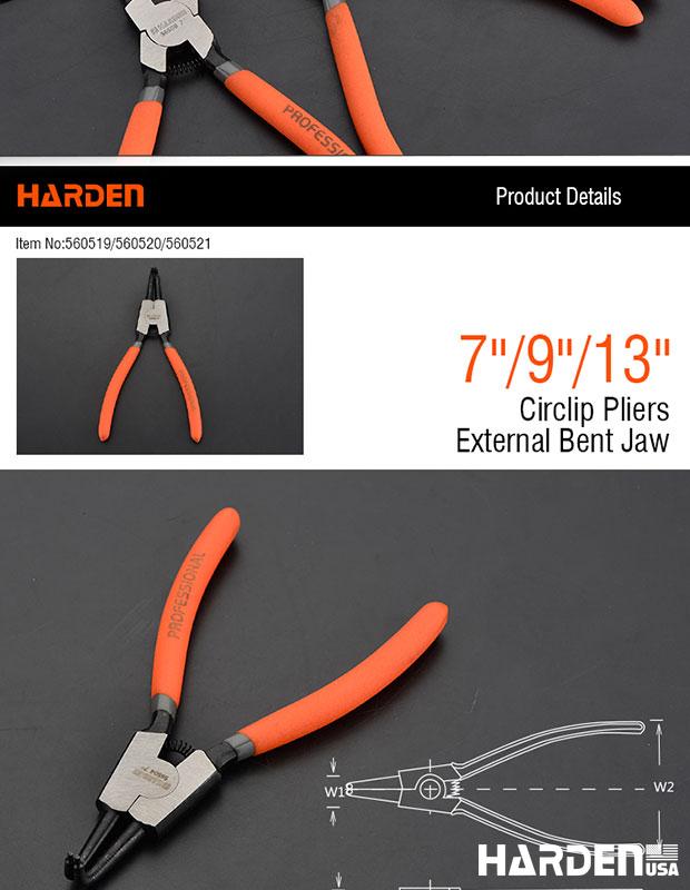 Circlip Plier Internal Bent Jaw