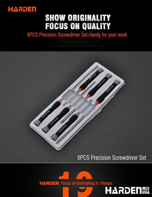 Professional 6PCS Plastic Handle Precision Screwdriver Set