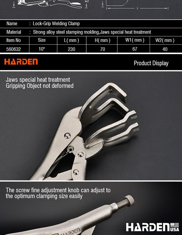 9" Lock Grip Welding Wrench Clamp