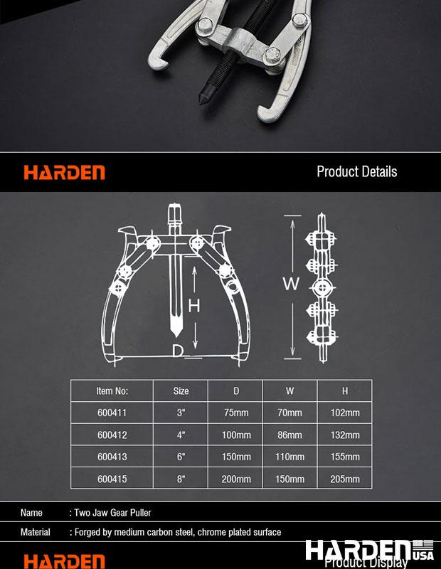 Professional Carbon Steel Two Jaws Gear Puller