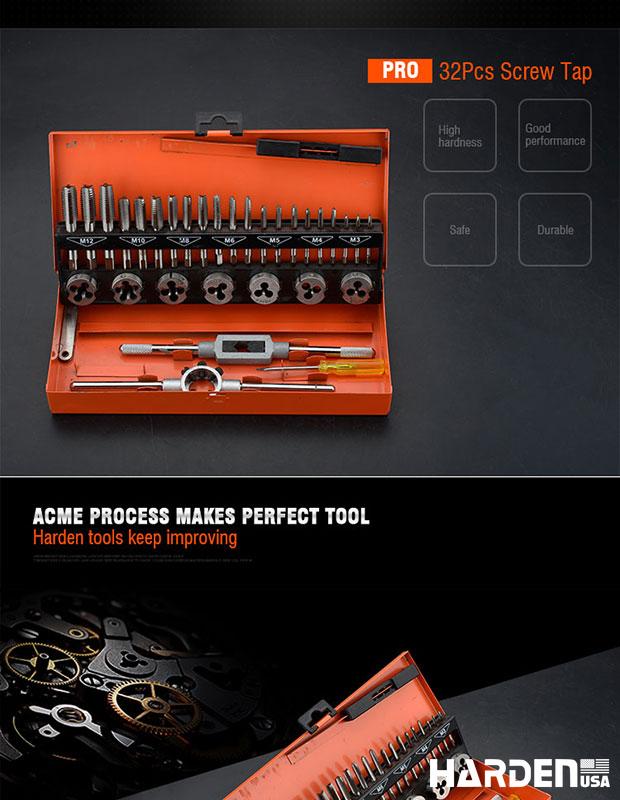 32Pcs Tap and Die Set