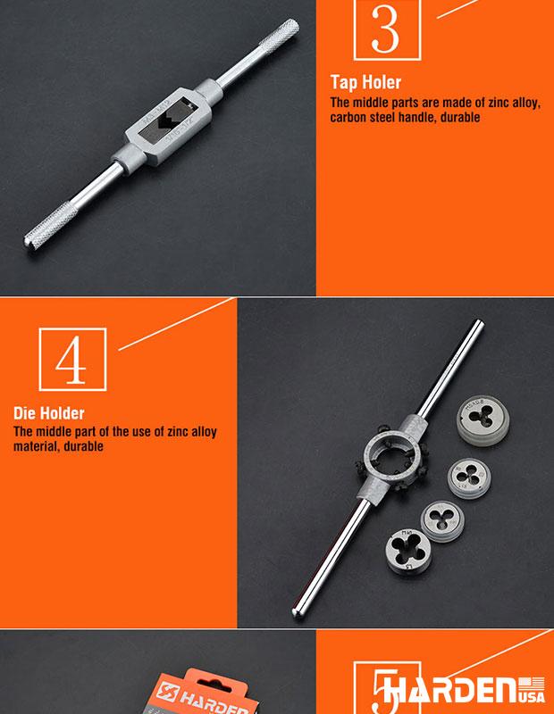12Pcs Tap and Die Set