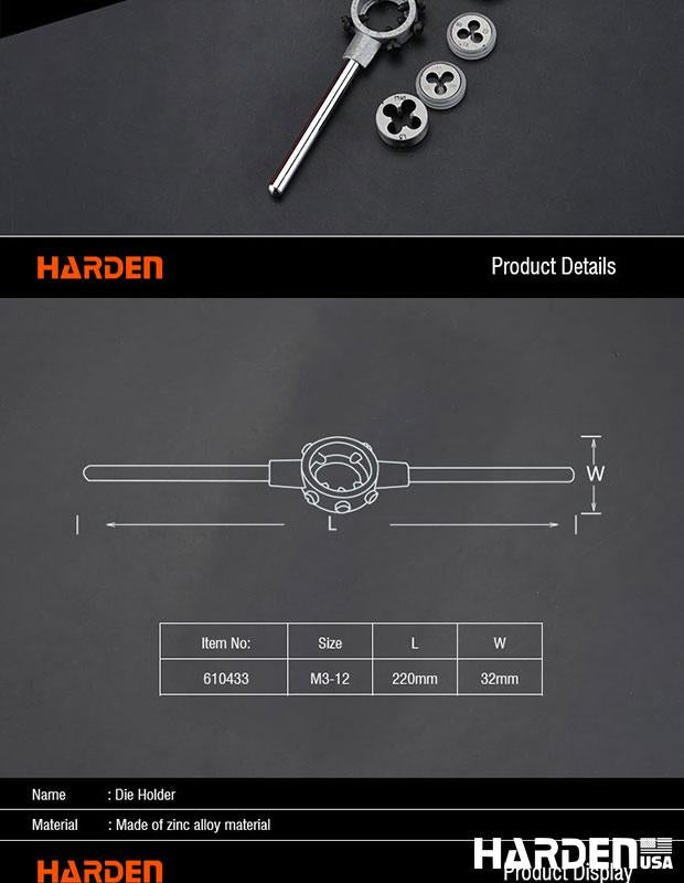 25mm(M3-12) Die Holder