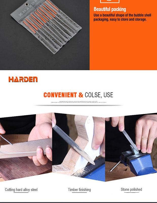 4X160mm 10Pcs Needle File Set