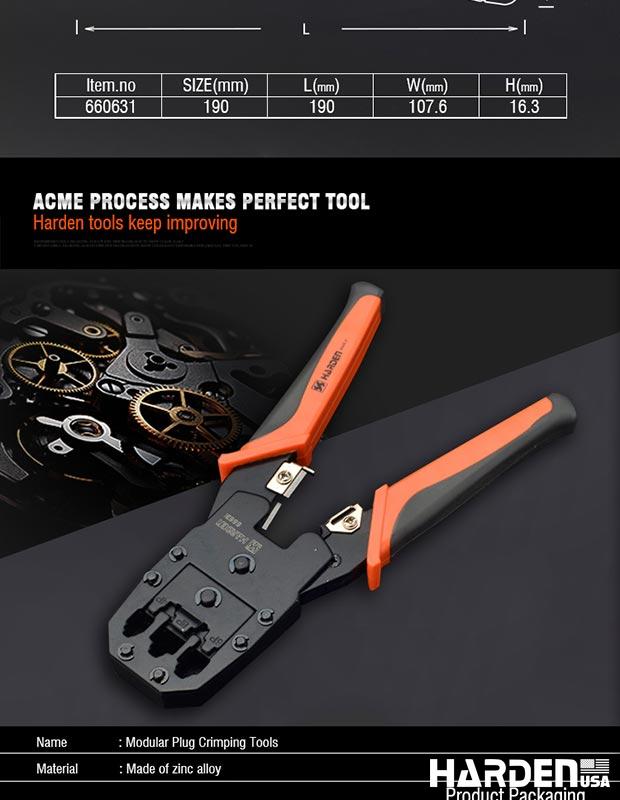 190mm Modular Plug Crimping Tool