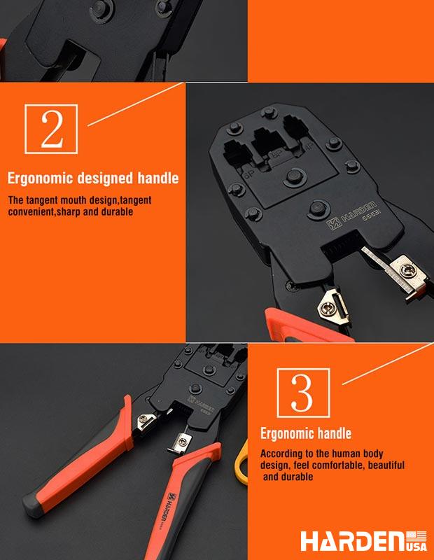 190mm Modular Plug Crimping Tool