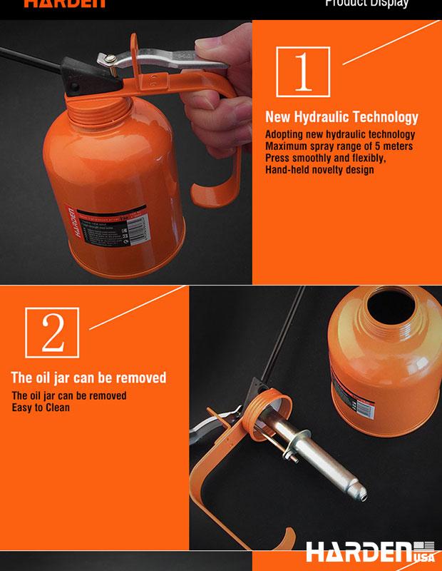 500ML Pump Oiler Can with Handle