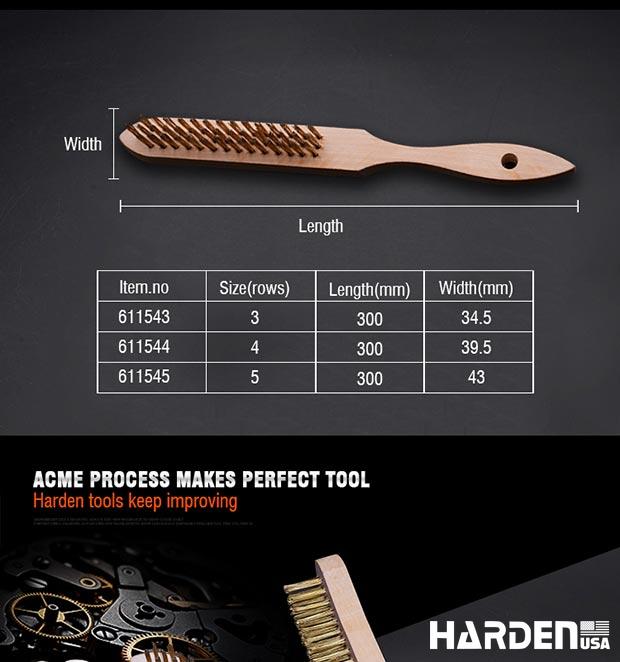 Steel Brush with wood handle
