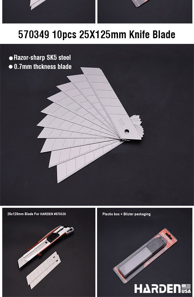 10Pcs 9x80mm Knife Blades