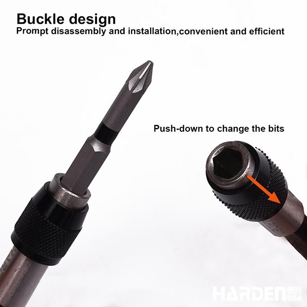 1/4" Screwdriver Bit Holder With Quick Release