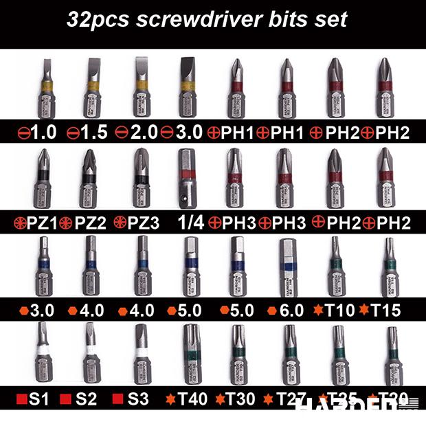 33Pcs Screwdriver Bits Set