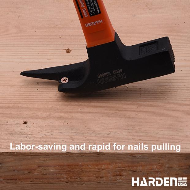 600g Roofing Hammer with Fiberglass Handle