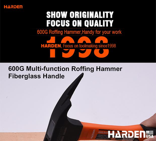 600g Roofing Hammer with Fiberglass Handle