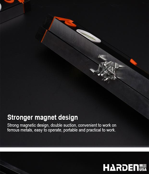 Spirit level with magnetic