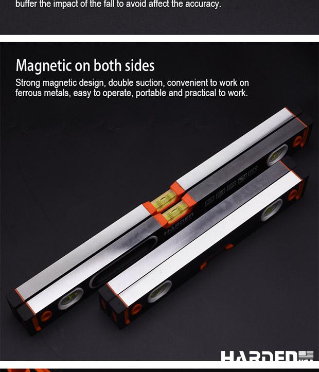 Spirit level with magnetic