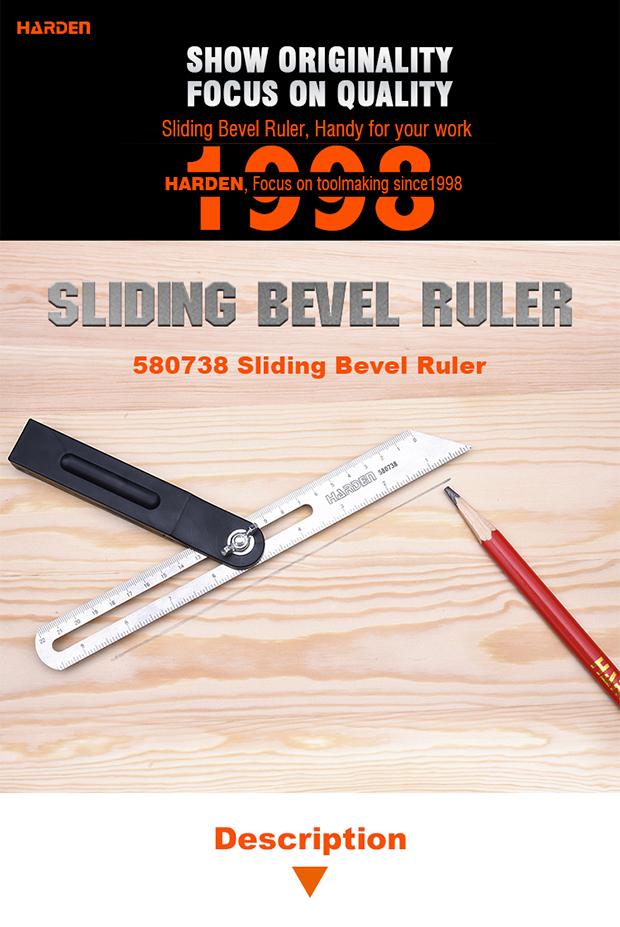 10"/250mm Sliding Bevel Ruler