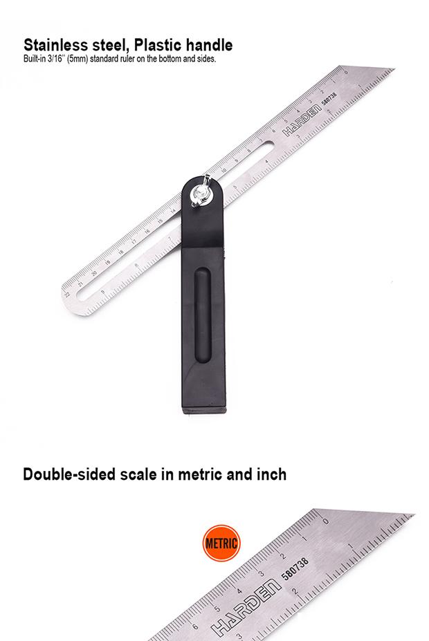 10"/250mm Sliding Bevel Ruler