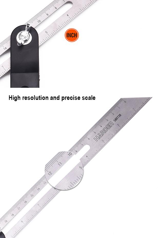 10"/250mm Sliding Bevel Ruler