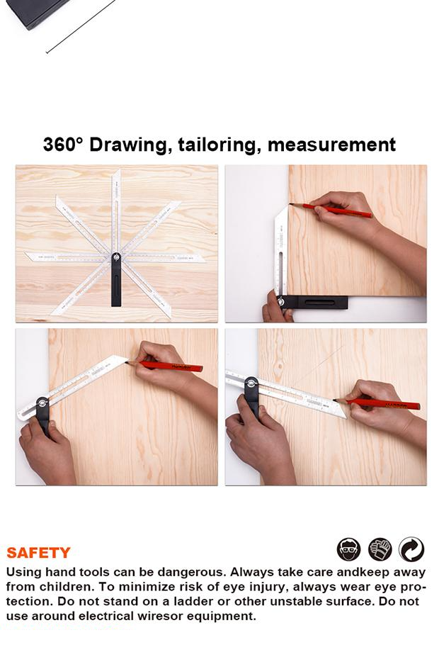 10"/250mm Sliding Bevel Ruler