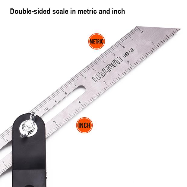 10"/250mm Sliding Bevel Ruler