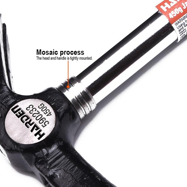 300G Japanese Claw Hammer With Fiberglass Handle