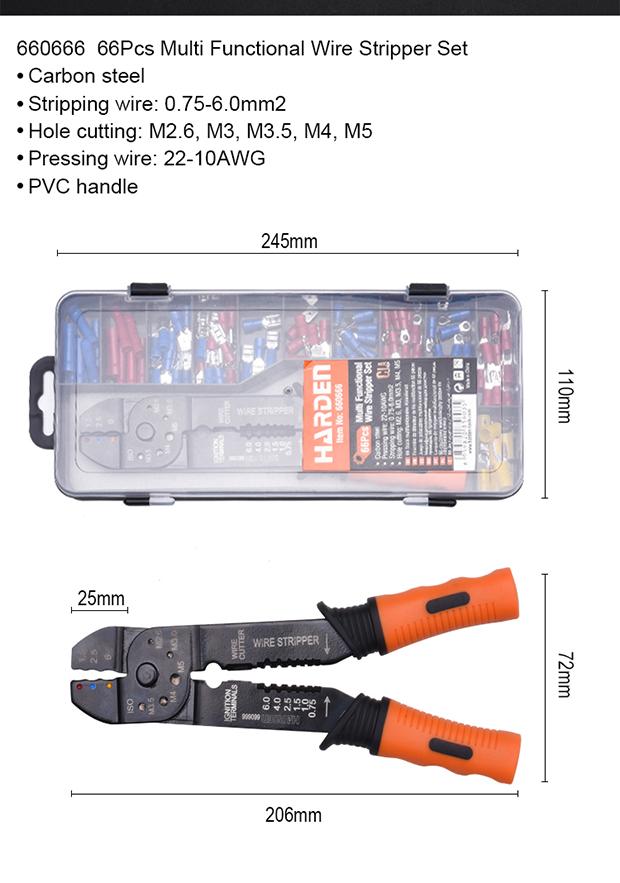 66Pcs Multi Functional Wire Stripper Set