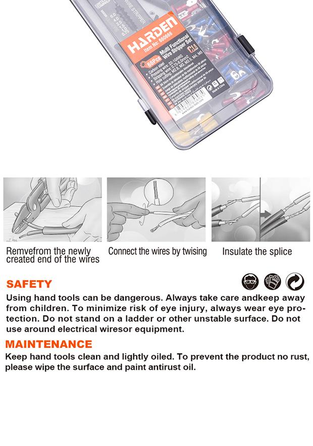 66Pcs Multi Functional Wire Stripper Set