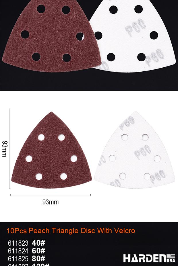 10Pcs Triangle Disc With Velcro