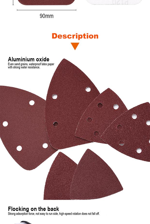 10Pcs Triangle Disc With Velcro