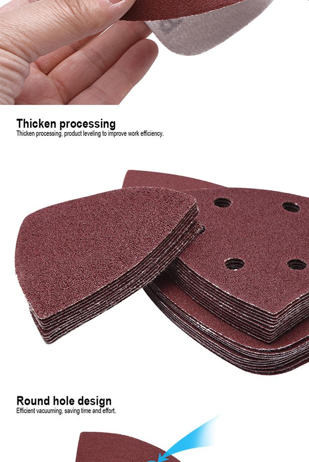 10Pcs Triangle Disc With Velcro