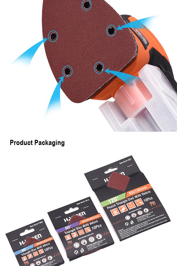 10Pcs Triangle Disc With Velcro