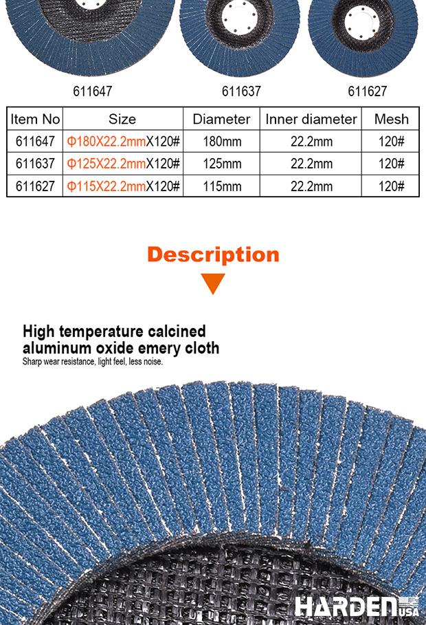 Flap Disc With Fiberglass Backing