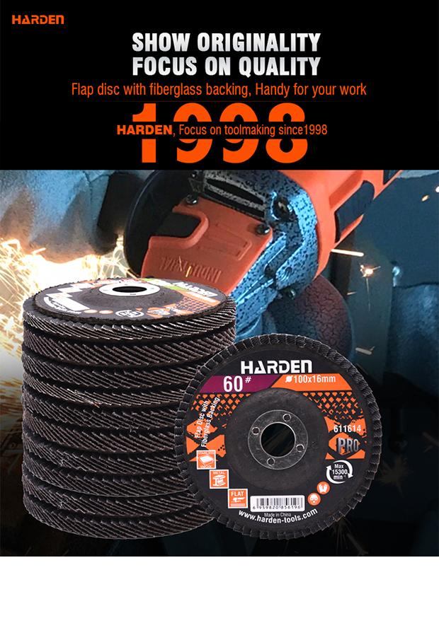 Curved Flap Disc With Fiberglass Backing
