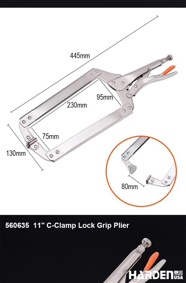 11" C-Clamp Lock Grip Plier